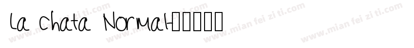 La chata Normal字体转换